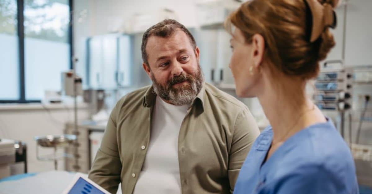 A patient is shown being prescribed a CGM sourced from a DME vs. pharmacy.